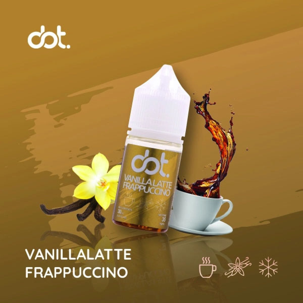 Dot Juice Cà Phê Vani – Vanillalatte Frappuccino 35MG/50MG 30ml - Shin Vape